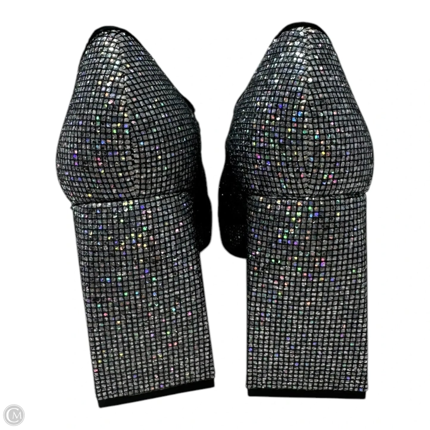 2-Night Glitter Platform Mary Jane Pumps By Gianni Bini In Silver, Size: 7.5