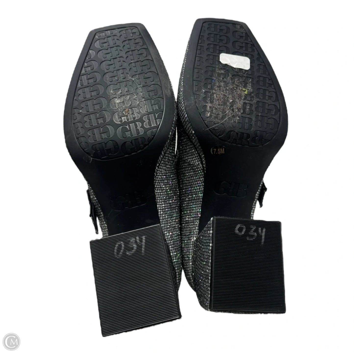 2-Night Glitter Platform Mary Jane Pumps By Gianni Bini In Silver, Size: 7.5