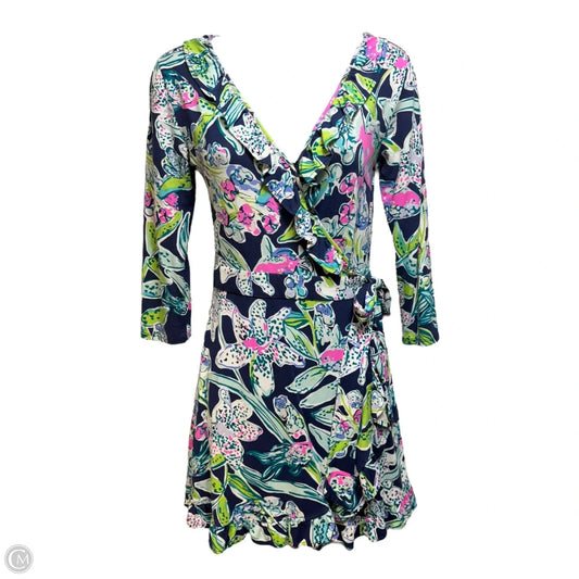 Jessalynne Romper Designer By Lilly Pulitzer In Bright Navy Sway This Way, Size: XS