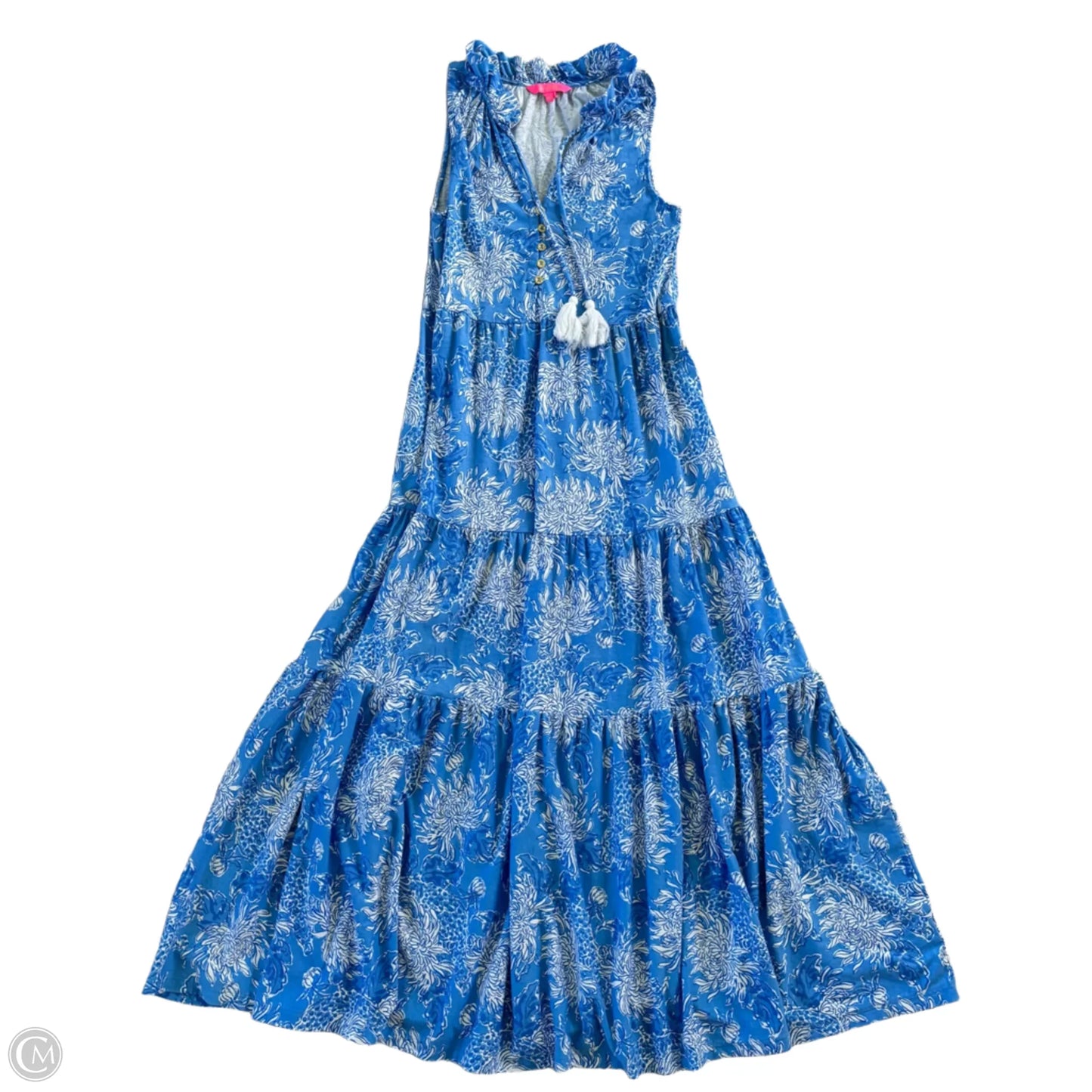 Dress Designer By Lilly Pulitzer In Blue & White, Size: Xs