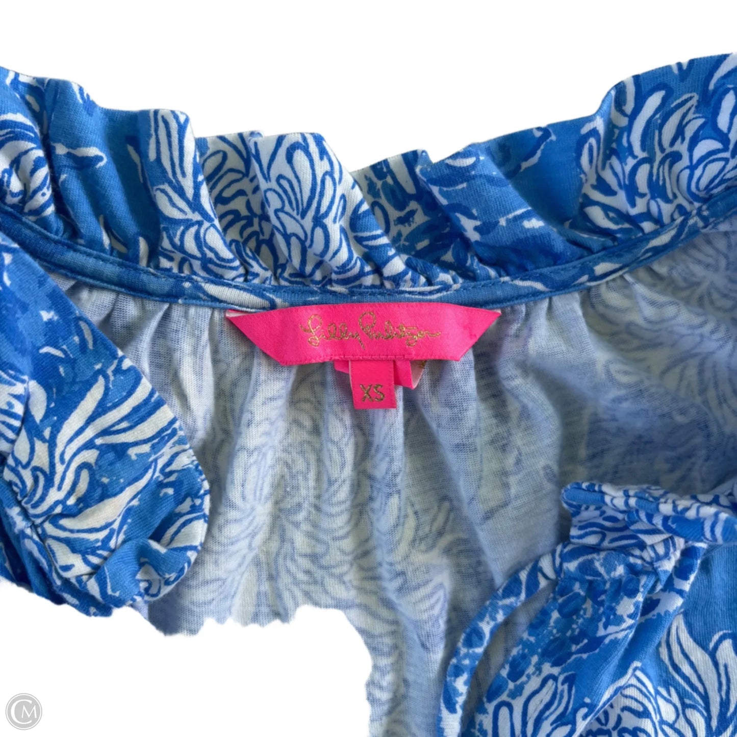 Dress Designer By Lilly Pulitzer In Blue & White, Size: Xs