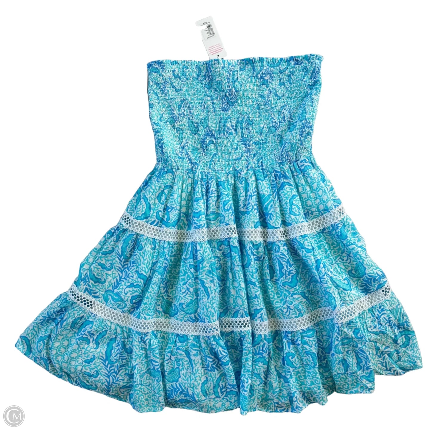 Dress Designer By Lilly Pulitzer In Blue & White, Size: Xl