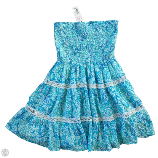 Dress Designer By Lilly Pulitzer In Blue & White, Size: Xl