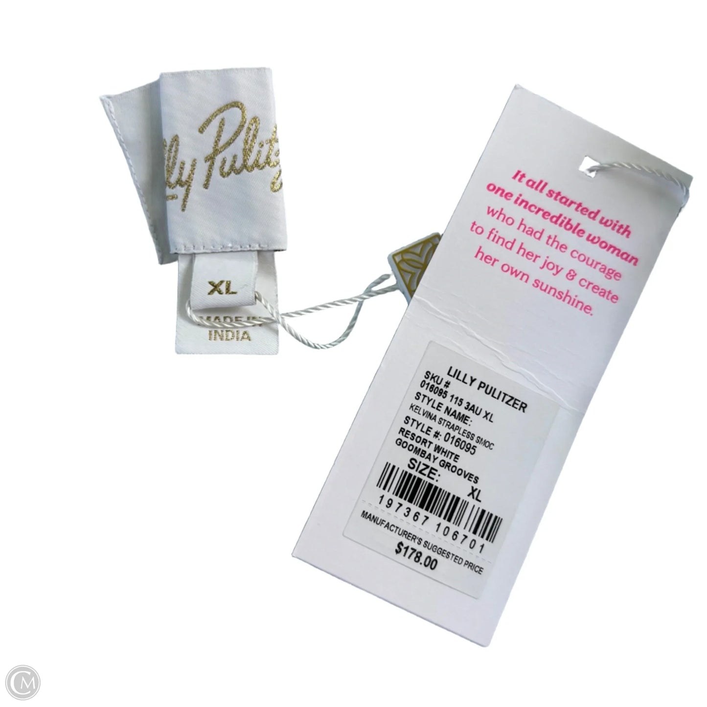 Dress Designer By Lilly Pulitzer In Blue & White, Size: Xl