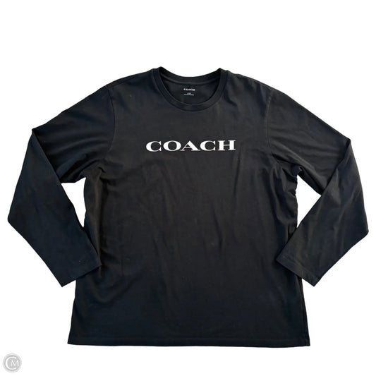 Top Long Sleeve Designer By Coach In Black, Size: 3x