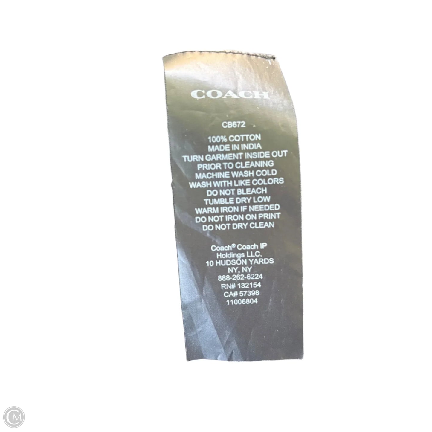 Top Long Sleeve Designer By Coach In Black, Size: 3x