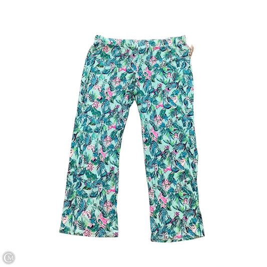 Pants Designer By Lilly Pulitzer In Floral Print, Size: Xl