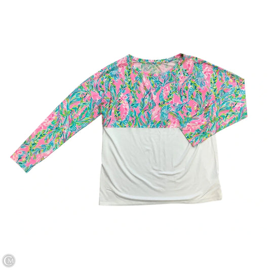 Top Long Sleeve Designer By Lilly Pulitzer In Pink, Size: L