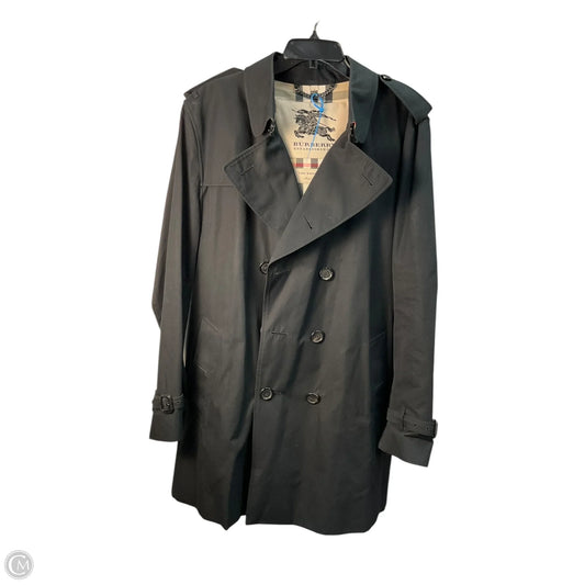 Coat Luxury Designer By Burberry In Black, Size: Xl