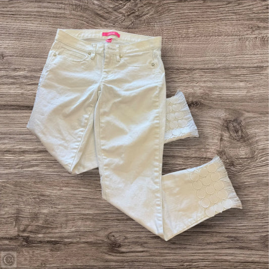 Jeans Designer By Lilly Pulitzer In White, Size: 2