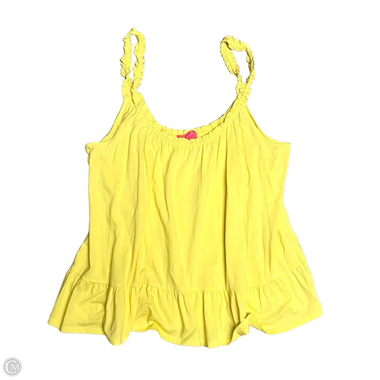Top Sleeveless Designer By Lilly Pulitzer In Yellow, Size: L