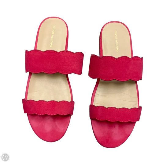 Sandals Designer By Stuart Weitzman In Pink, Size: 10