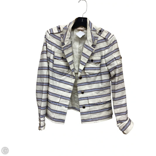 Blazer Designer By Tory Burch In Striped Pattern, Size: 4