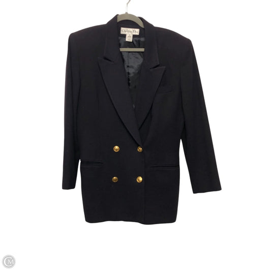 Blazer Luxury Designer By Dior In Navy, Size: 8
