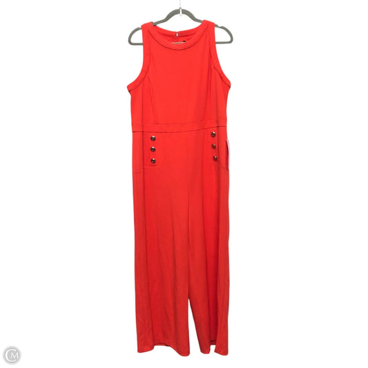 Jumpsuit Designer By Karl Lagerfeld In Red, Size: 16