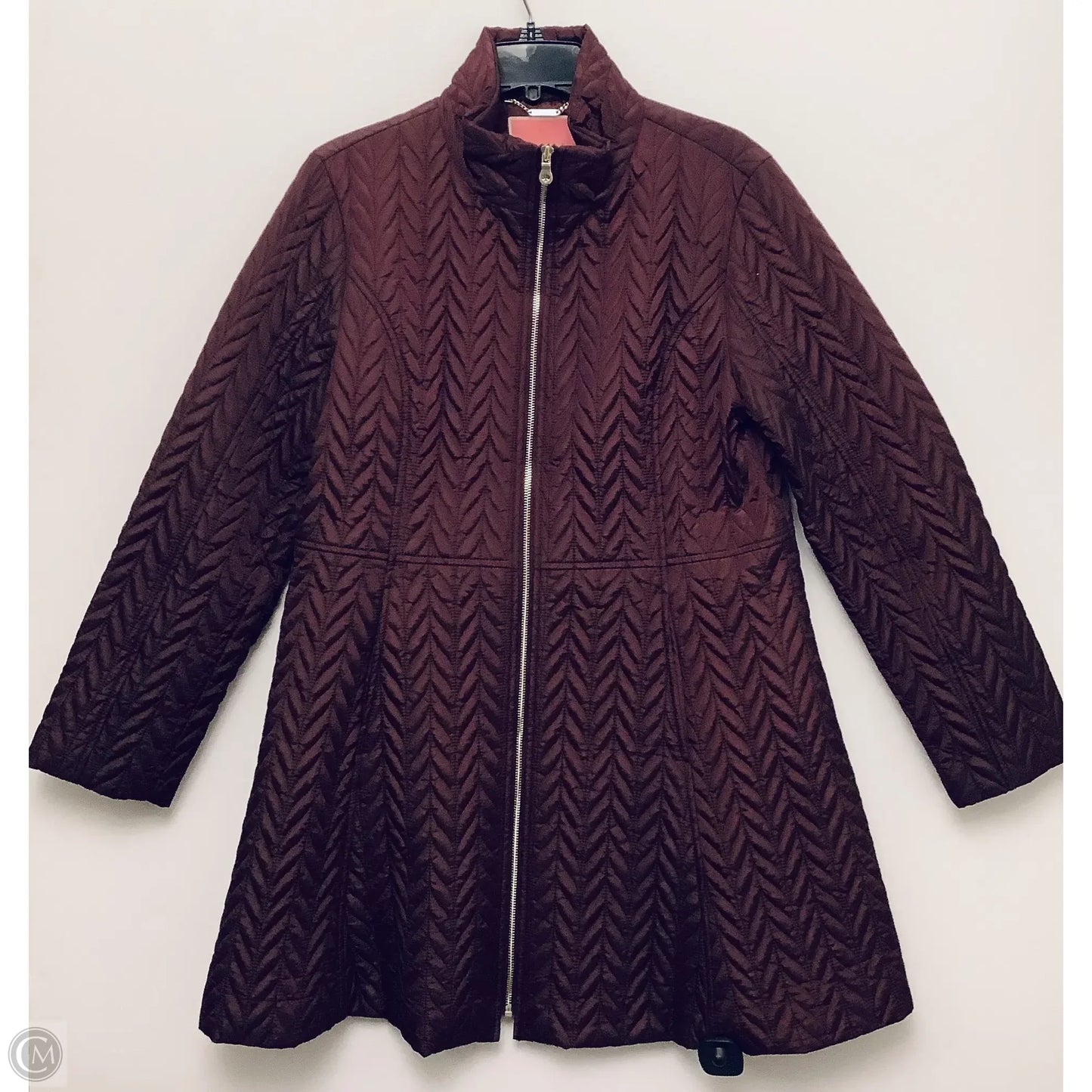 Coat Designer By Kate Spade In Purple, Size: L