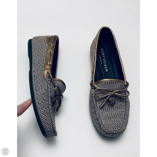 Shoes Designer By Kurt Geiger In Gold, Size: 9