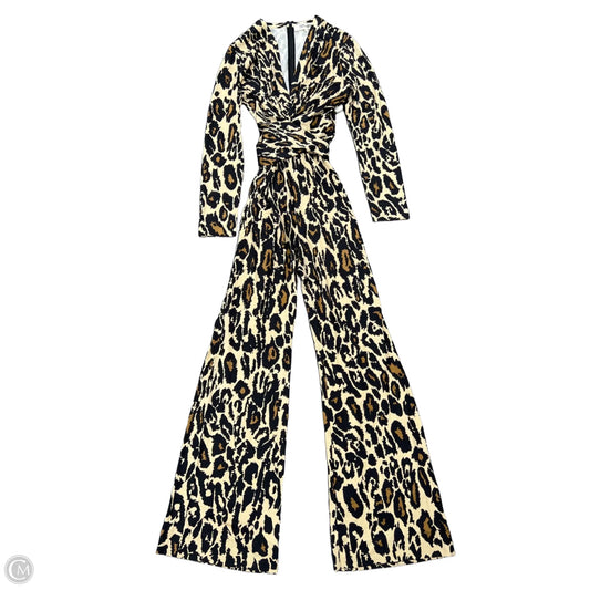 Jumpsuit Designer By Diane Von Furstenberg In Animal Print, Size: M