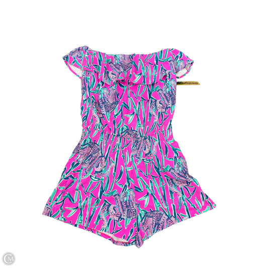Romper Designer By Lilly Pulitzer In Pink, Size: M