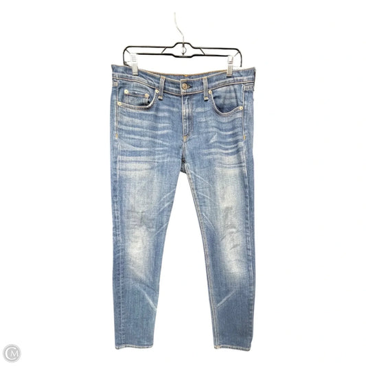 Jeans Designer By Rag & Bones Jeans In Blue Denim, Size: 10