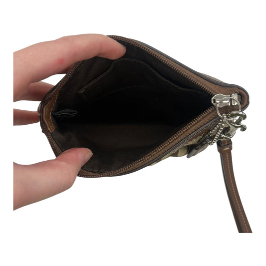 Wristlet Designer By Coach In Brown, Size:Small