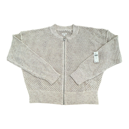Zipped Up Sweater By Pilcro In Tan, Size:Xl