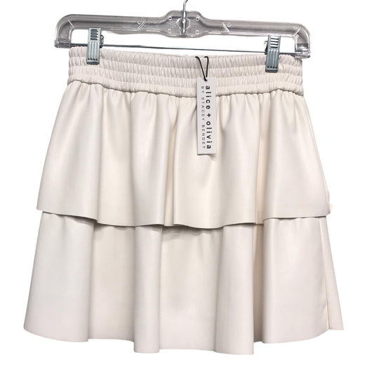 Skirt Designer By Alice + Olivia In White, Size:2