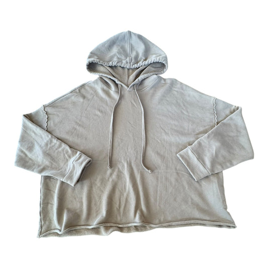 Sweatshirt Hoodie Designer By Eileen Fisher In Beige, Size:M